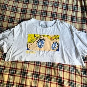 sailor moon cropped tee